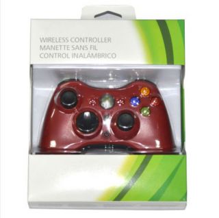 Wireless Controller Glossy Red for Microsoft Xbox 360 with Package