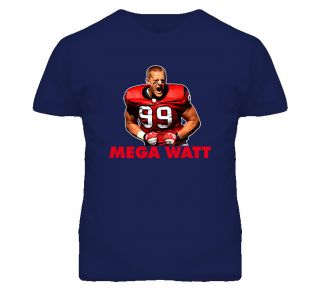 JJ Watt Mega Watt Houston Defense Football T Shirt