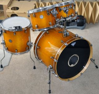 Mapex Meridian Maple Drum Set Burnt Orange Burst New Kit