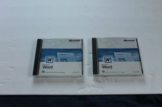 Microsoft Office XP Professional Pro 2002 Word 2 CDS