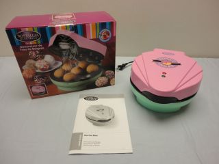 Nostalgia Electric Mini Donut Bagel Bakery Maker Machine