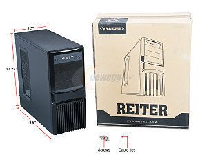 New Raidmax Reiter ATX 305WB No Power Supply Black ATX Mid Tower Case