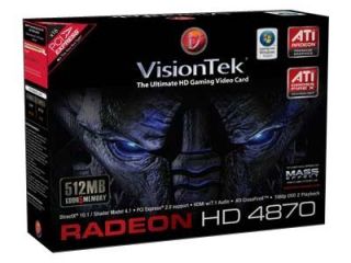 VisionTek ATI Radeon HD 4870 900244 512 MB GDDR5 SDRAM PCI Express x16
