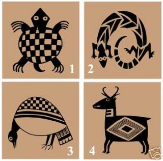 Mimbres Indian Designs Animal 6x6 Ceramic Tile Art