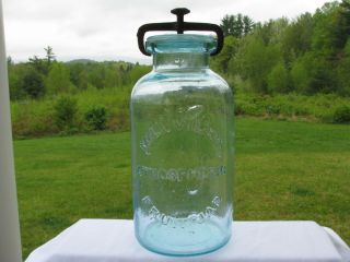 Millville Atmospheric Fruit Jar 1861 Half Gallon
