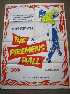 The Firemans Ball Original Milos Forman Film Poster