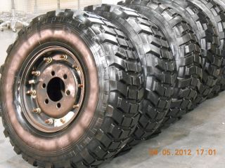 14 5R20 XL Michelin Tire Wheel Military Truck M35A1 M35A2 M35A3