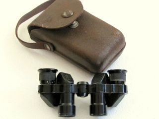Vintage YAMATO KOGAKU Mini Binoculars Opera Field Glasses with Leather