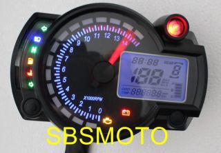 Mini Motorcycle Motor Bike LCD Digital Speedometer Odometer