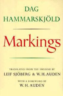 Markings by Dag Hammarskjold 1964, Hardcover