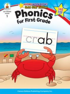 Phonics for First Grade by Carson Dellosa Publishing Staff 2010