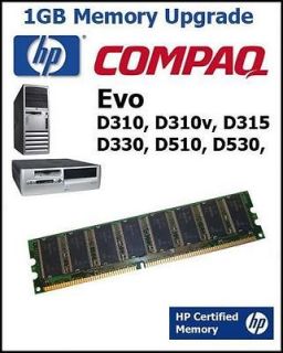 1GB Memory Upgrade HP Compaq Evo D310 D310v D315 D330 D510 D530