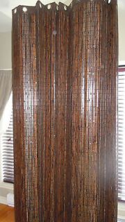 Brand New(2) Bamboo Patio Door Or Window Curtain Panel 96H x 86W