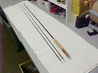 Bamboo Fly Rod CustomBuilt on a Payne 100 Taper. FLAMED 7 1/2ft 2/2