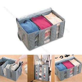 65L Bamboo Charcoal Clothes Sweater Blanket Closet Organizer Storage
