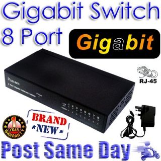Port Gigabit 10/100/1000 Mbps Ethernet Network RJ45 LAN Switch Hub