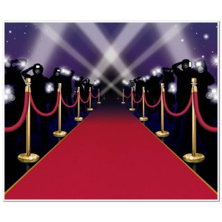 6ft Hollywood VIP Awards Night Red Carpet Party Wall Mural Poster