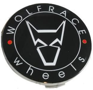 Wolfrace Alloy Wheels GB Centre Cap 64mm, Black, x 1