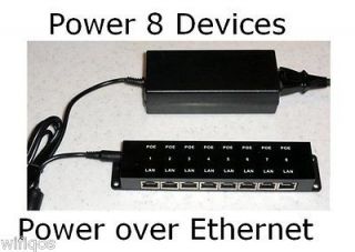 port power over ethernet POE injector with 48v 120watt power supply