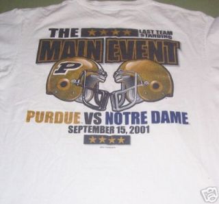 Purdue vs Notre Dame 9 15 01 Gameday Shirt (Resched) Lg