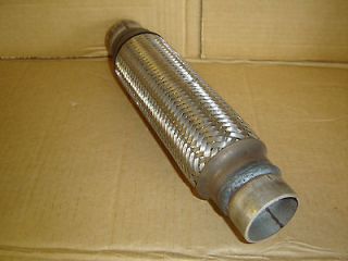 11 STAINLESS STEEL EXHAUST FLEX PIPE 1.75 OVERALL 11 HEAVY DUTY