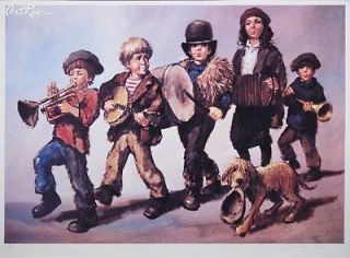 Barry Leighton Jones, The Band, Offset Lithograph   Retail $400