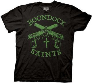 ALL SIZES Boondock Saints Movie Title Cross Guns Logo t shirt tee