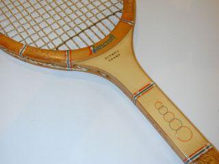 Bancroft Olympic Champ Vintage Tennis Racquet   Cool Olympic Racquet