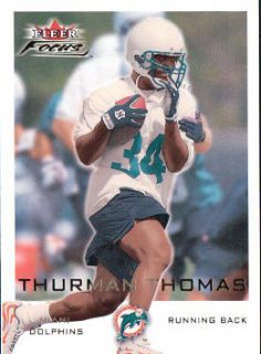 Thurman Thomas Dolphins 2000 Fleer Focus #18