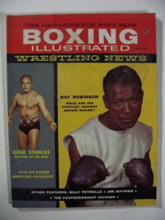 Boxing Illustrated Magazine 1959 May Ray Robinson Gene Stanlee