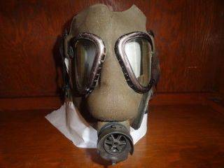 WWII United Carr Face Gas Mask M1 M1C3 M1C32 US Army WW2 World/Korean