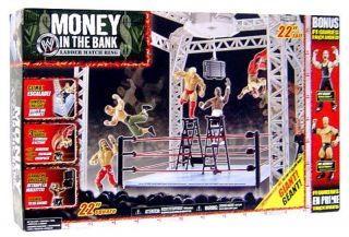WWE Jakks Money in the Bank Ladder Match Ring + Jeff Hardy & Mr