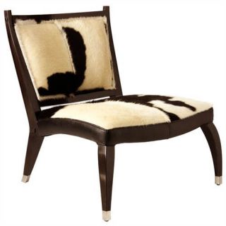 Black Lacquer/Cowhid e Art Deco Accent Chair
