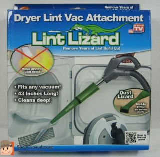 Lint Lizard Dryer Lint Vac 43 Vacuum Attachment As Seen on TV Clean