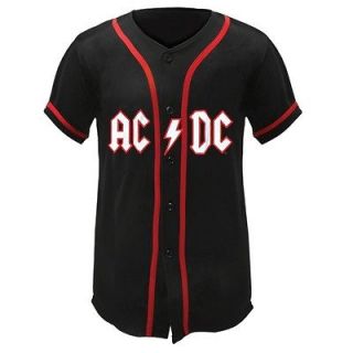 AC/DC   Lightning Logo Baseball Jersey