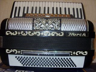 Full Size Rare German Piano ACCORDION HORCH 120 bass. Excellent sound