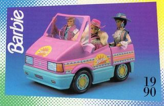1990 WESTERN FUN MOTOR HOME #194,1991 Mattel Trade** CARD**