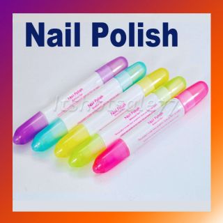 ladys fashion 5pcs pen with 15tips Nail Art Polish Corrector Remover