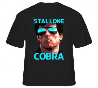 Cobra Stallone 80s Action Movie Icon T shirt
