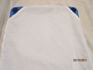 Daycare cot sheets White (6 sheets set)standard size 22x52 4side