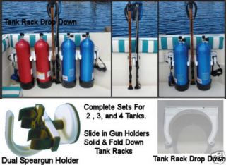 Scuba Speargun Holder Dive Boat Rack Spear Gun Tank