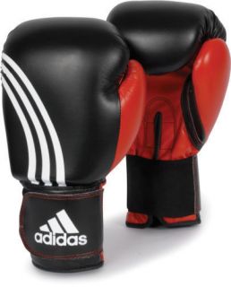 Adidas Response Boxing Gloves Size 10oz 12oz 14oz Black/Red Glove NEW