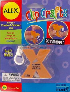 ALEX Clip Crafts XYRON Create A Sticker Maker Kit Keychain Keyring