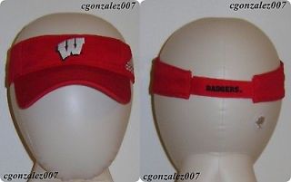 Adidas Wisconsin Badgers Football Basketball Baseball Visor Cap Hat