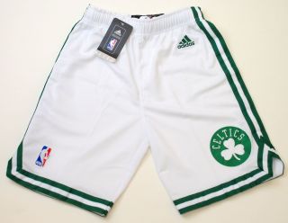 NBA Adidas Boston Celtics Youth 2012 Home White Shorts New with Tags
