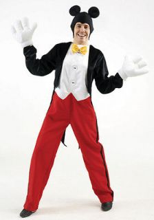 Adult XL Licensed Disney Mickey Mouse Outfit Fancy Dress Costume Mens