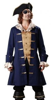 Adult Mens Pirate Captain Hook Halloween Costume