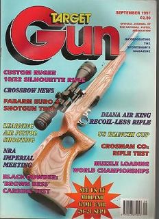 September 1997   Ruger 10/22, Brown Bess, Fabarm Euro 3, air pistols