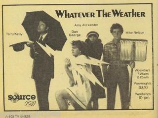 1980 TV GUIDE AD~SOURCE 27 NEWS~WKOW TV 27~TERRY KELLY~AMY ALEXANDER