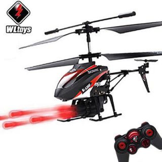 Cool Missile Launching 3.5CH RC Remote Control Gyro Helicopter Red